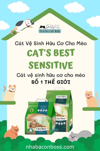 Cát Vệ Sinh Hữu Cơ Siêu Khử Mùi Cat's Best Sensitive