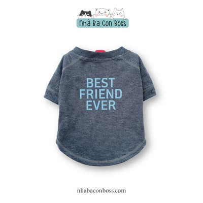 Áo Thun Xám Best Friend Ever Cho Chó