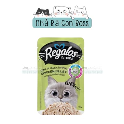 Combo 12 ( 1 Hộp) - Pate Cho Mèo Regalos Gói 70g 7
