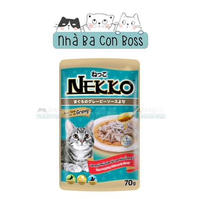 Combo 48 (1 Thùng) - Pate Cho Mèo Nekko Gravy Gói 70g 3
