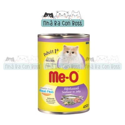Pate Cho Mèo Trưởng Thành Me-O Lon 400g 3