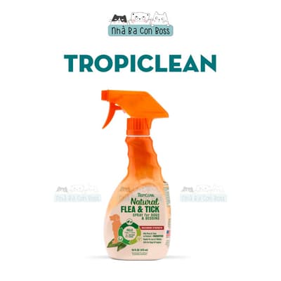 Thuốc Trị Ve Cho Chó Mèo Tropiclean Chai 473ml