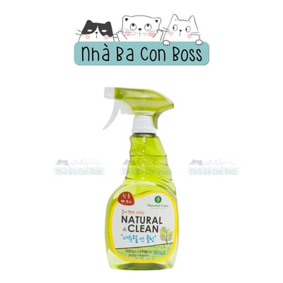 Xịt Khử Mùi Diệt Khuẩn Natural Clean Chai 500ml
