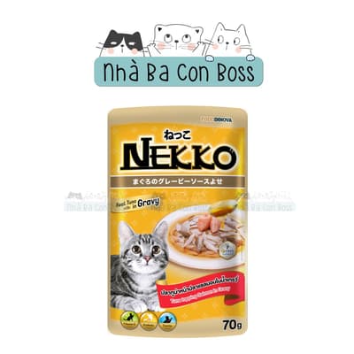 TL - Pate Cho Mèo Nekko Gravy Gói 70g 4