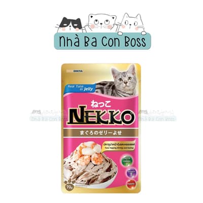 TL - Combo 12 ( 1 Hộp) - Pate Cho Mèo Nekko Jelly Gói 70g 9