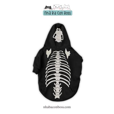 Áo Hoodie Cho Chó Kiki Halloween - Đen 2