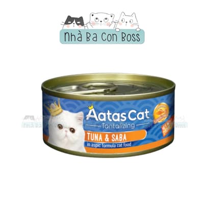 Pate Cho Mèo Aatas Jelly Lon 80g 12
