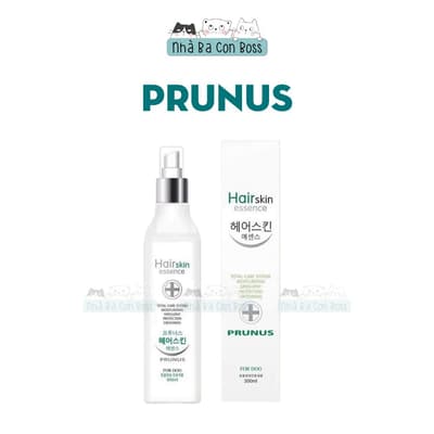 Xịt Dưỡng Lông Cho Chó Prunus Hair Skin Essence Chai 300ml
