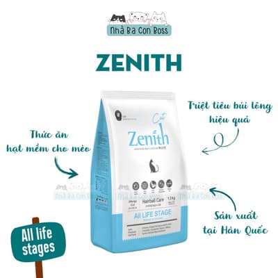 Hạt Mềm Zenith Hairball Care Cho Mèo Mọi Lứa Tuổi Gói 1.2kg