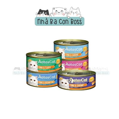 Pate Cho Mèo Aatas Jelly Lon 80g