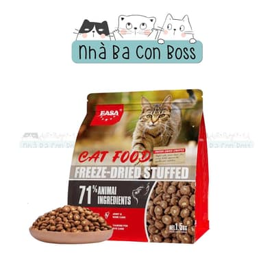Thức Ăn Hạt Cho Mèo Easa Cuộn Gà Bông Gà Gói 1.5kg