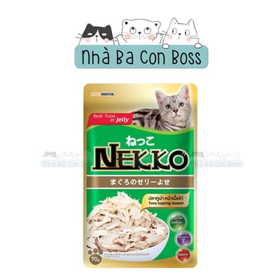 TL - Combo 48 (1 Thùng) - Pate Cho Mèo Nekko Jelly Gói 70g 8