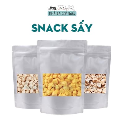 Gà Viên Sấy Khô, Cá Hồi Sấy Khô, Lòng Đỏ Trứng Sấy Khô