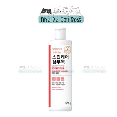 Dầu Tắm Prunus Skin Care Shampoo Ngừa Gàu, Khô Da, Sừng Hóa Chlohexidine 1% Cho Chó Chai 500g