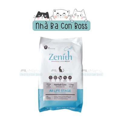 Thức Ăn Hạt Mềm Zenith Hairball Cho Mèo Gói 1.2kg