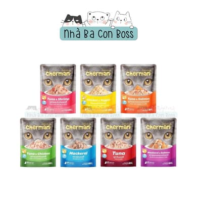 Pate Cho Mèo Cherman Jelly Gói 85g