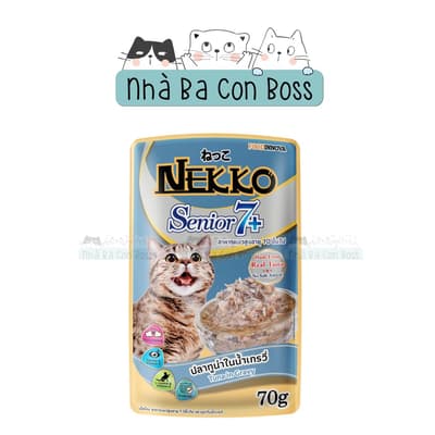 Combo 12 ( 1 Hộp) - Pate Cho Mèo Nekko Senior Gói 70g 5