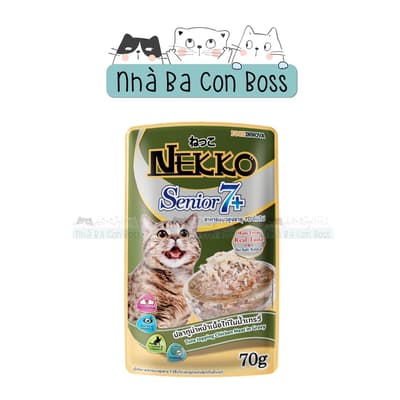 Pate Cho Mèo Nekko Senior Gói 70g 6