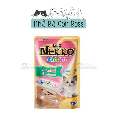 Pate Cho Mèo Nekko Kitten Gói 70g 3