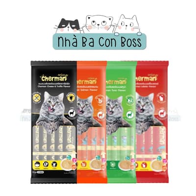 Combo 24 Gói - Súp Thưởng Cho Mèo Cherman Gói 5 Tuýp