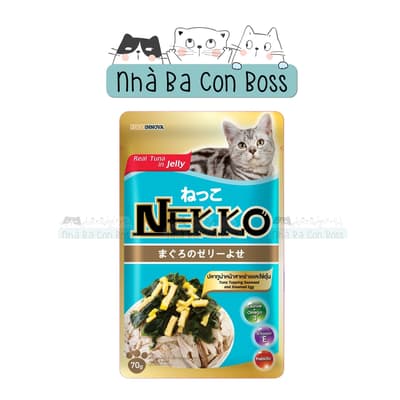 Pate Cho Mèo Nekko Jelly Gói 70g 6