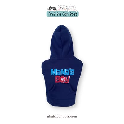Áo Hoodie Mama's Boy Màu Xanh Đen Cho Chó