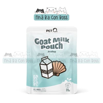 Combo 48 Gói - Pate Cho Mèo PetQ Sữa Dê Gói 70g 6