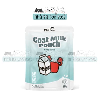 Combo 12 Gói - Pate Cho Mèo PetQ Sữa Dê Gói 70g 5