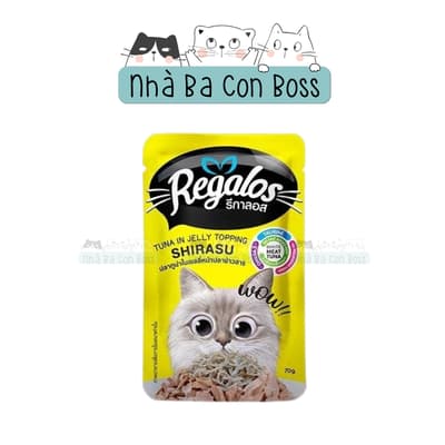 Combo 12 ( 1 Hộp) - Pate Cho Mèo Regalos Gói 70g 9