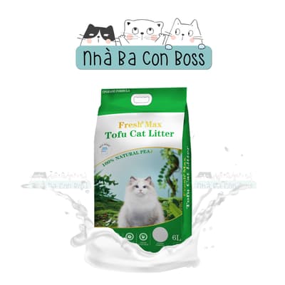 Cát Vệ Sinh Cho Mèo Fresh Max Tofu Nhuyễn Bao 6L 2.5kg 3