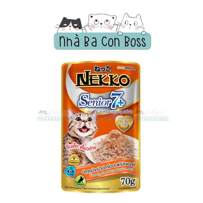 Pate Cho Mèo Nekko Senior Gói 70g 7