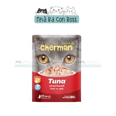 Combo 48 (1 Thùng) - Pate Cho Mèo Cherman Jelly Gói 85g 2