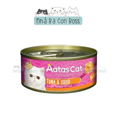 Pate Cho Mèo Aatas Jelly Lon 80g 15