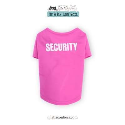 Áo Thun Hồng Security Cho Chó