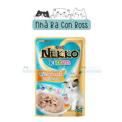 Combo 48 (1 Thùng) - Pate Cho Mèo Nekko Kitten Gói 70g 7