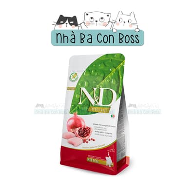 Thức Ăn Hạt Cho Mèo N&D (ND) Prime Kitten Gà & Lựu