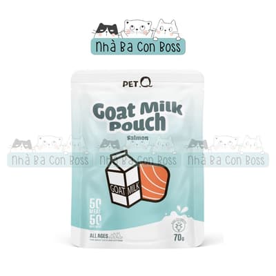 Combo 48 Gói - Pate Cho Mèo PetQ Sữa Dê Gói 70g 3