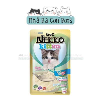 TL - Pate Cho Mèo Nekko Kitten Gói 70g 12