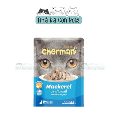 Combo 48 (1 Thùng) - Pate Cho Mèo Cherman Jelly Gói 85g 6