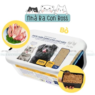 Pate Tươi Cho Chó/ Mèo The Pet Hộp 1kg 2
