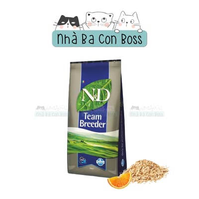 Thức Ăn Hạt Cho Mèo N&D (ND) Team Breeder Ocean Cá Tuyết, Yến Mạch & Cam