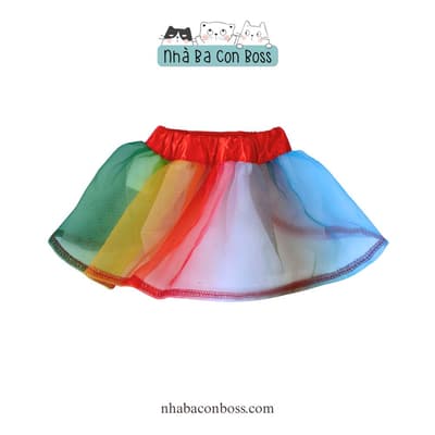 Váy Ren Cầu Vồng Cho Chó 2