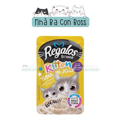 Combo 12 ( 1 Hộp) - Pate Cho Mèo Regalos Gói 70g 3