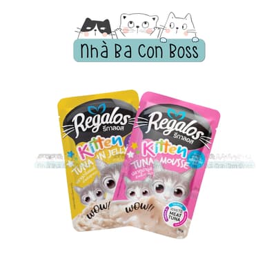 Combo 12 ( 1 Hộp) - Pate Cho Mèo Regalos Gói 70g 11