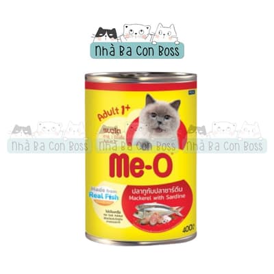 Combo 12 Pate Cho Mèo Trưởng Thành Me-O Lon 400g 5