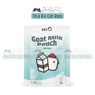 Combo 12 Gói - Pate Cho Mèo PetQ Sữa Dê Gói 70g 2