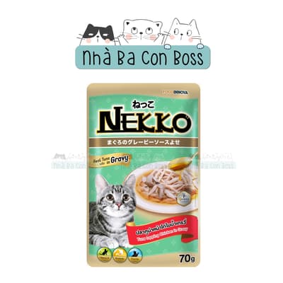 Pate Cho Mèo Nekko Gravy Gói 70g 8