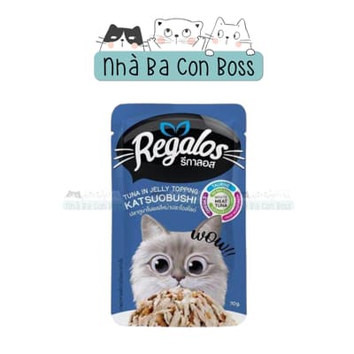 Combo 12 ( 1 Hộp) - Pate Cho Mèo Regalos Gói 70g 10