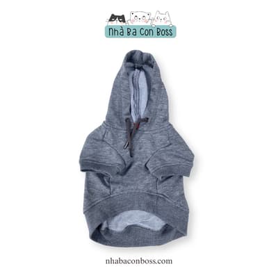 Áo Hoodie Cho Chó Kiki Best Friend Ever - Xám 3