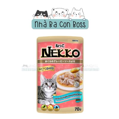 TL - Combo 48 (1 Thùng) - Pate Cho Mèo Nekko Gravy Gói 70g 9